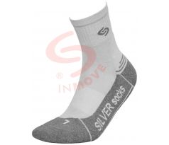 Atletické ponožky so striebrom -sivá+šedá