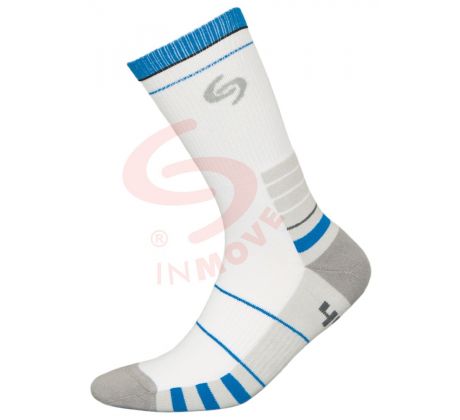 Pánske športové ponožky - biela+modrá