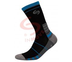Pánske športové ponožky - čierna+modrá