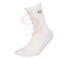 Športové ponožky so striebrom - biela+sivá