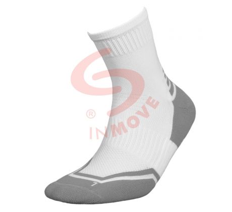 Bežecké ponožky - biela+šedá