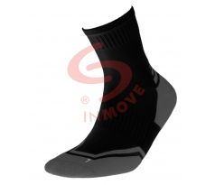 Bežecké ponožky - čierna+šedá