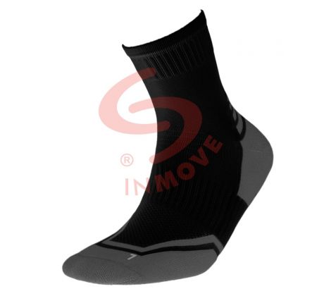 Bežecké ponožky - čierna+šedá