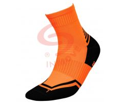 Bežecké ponožky - oranžová+čierna