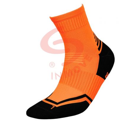 Bežecké ponožky - oranžová+čierna