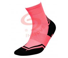 Bežecké ponožky - ružová+čierna