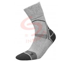 Trekingové ponožky - grafitová+ šedá