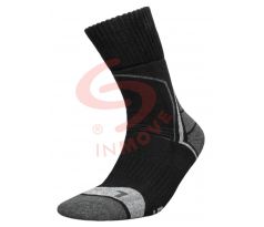 Trekingové ponožky -  čierna+antracitová