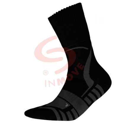 Trekingové ponožky so striebrom - čierne