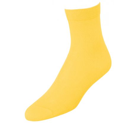 Klasické dámske ponožky - žltá
