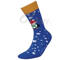 Pánske ponožky "Tučniak" modré