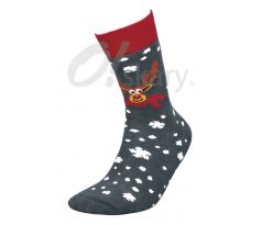 Pánske ponožky "Sobík" šedé