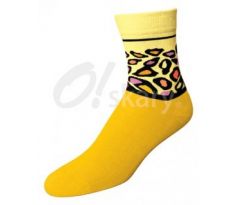 Dámske ponožky - fliačik -žltá