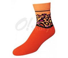 Dámske ponožky - fliačik - oranžová