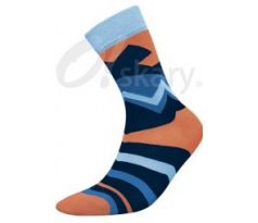 Pánske ponožky ZIGZAG oranžová