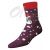 Dámske ponožky "Snehuliak" bordové Dámske ponožky "Snehuliak" bordové
